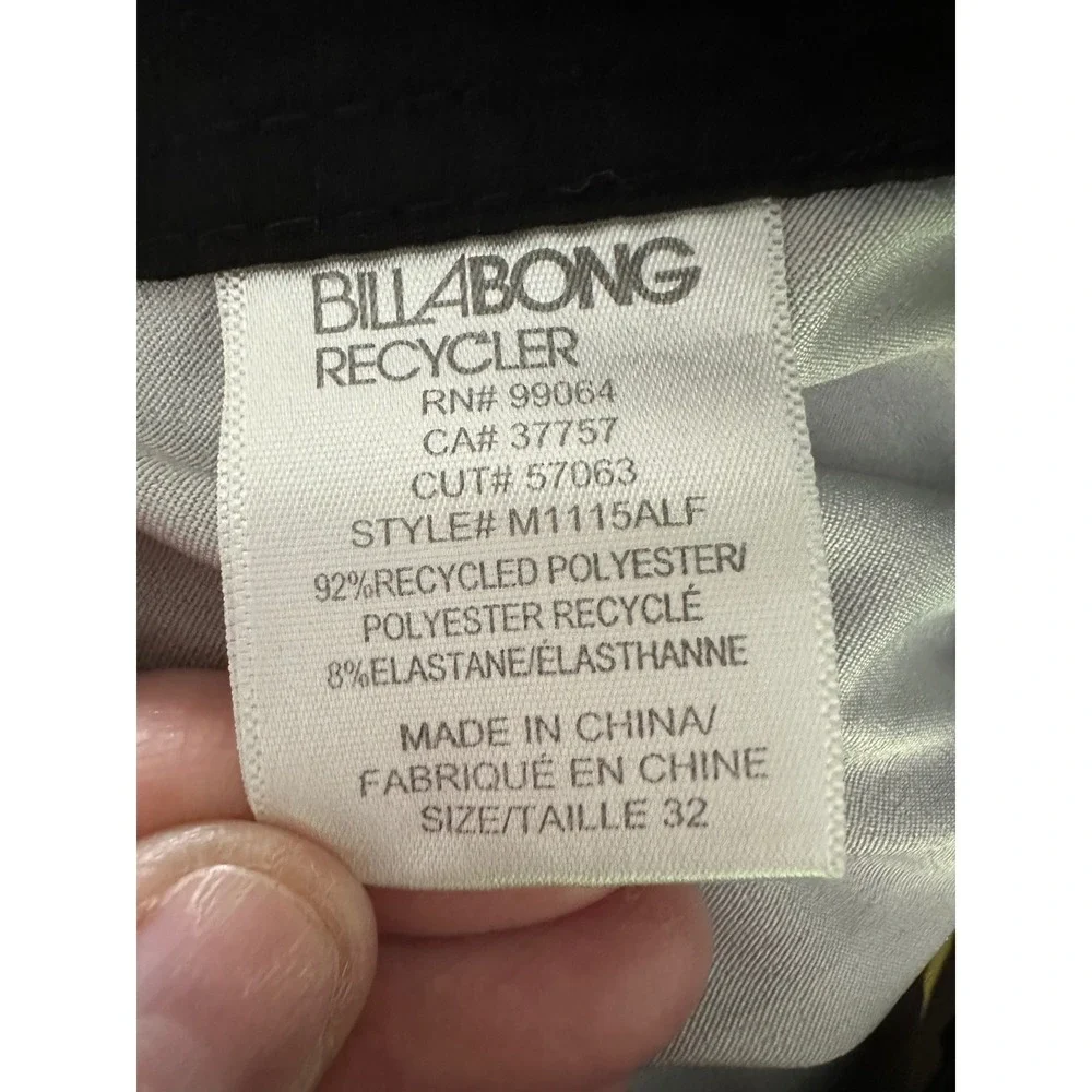 Billabong Board‎ Shorts Mens 32 Blue Platinum X Recycler PX3 Striped Swim Trunks
